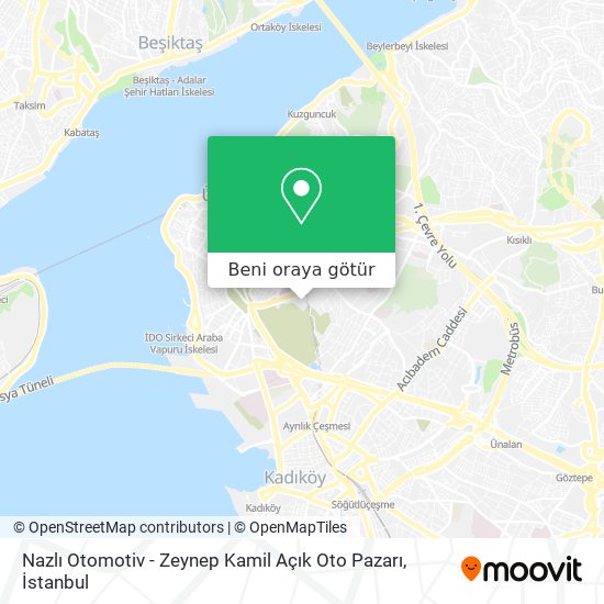 Nazlı Otomotiv - Zeynep Kamil Açık Oto Pazarı harita