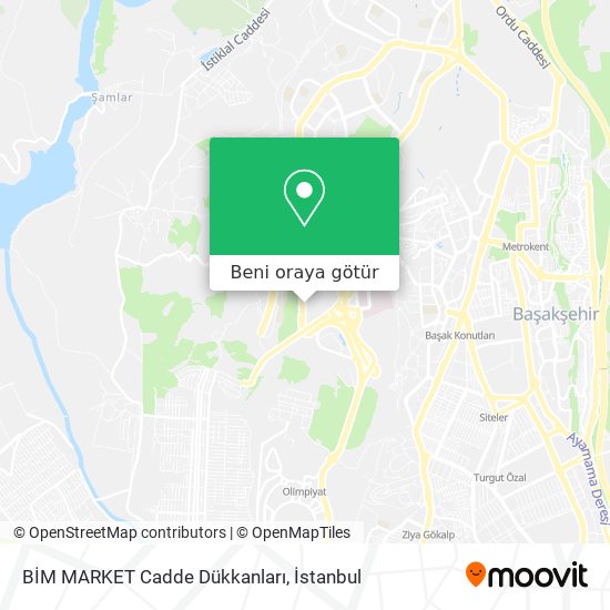 BİM MARKET Cadde Dükkanları harita