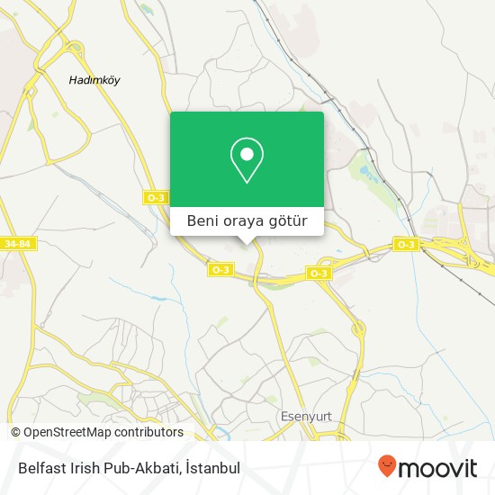 Belfast Irish Pub-Akbati harita