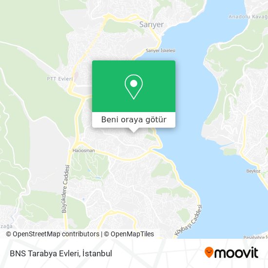 BNS Tarabya Evleri harita