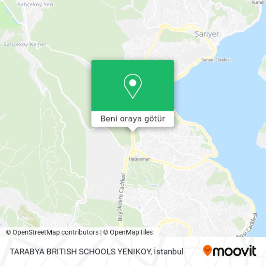 TARABYA BRITISH SCHOOLS YENIKOY harita