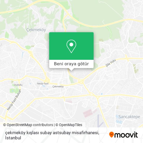 çekmeköy kışlası subay astsubay misafirhanesi harita