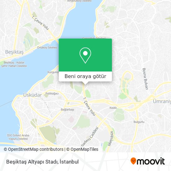 Beşiktaş Altyapı Stadı harita