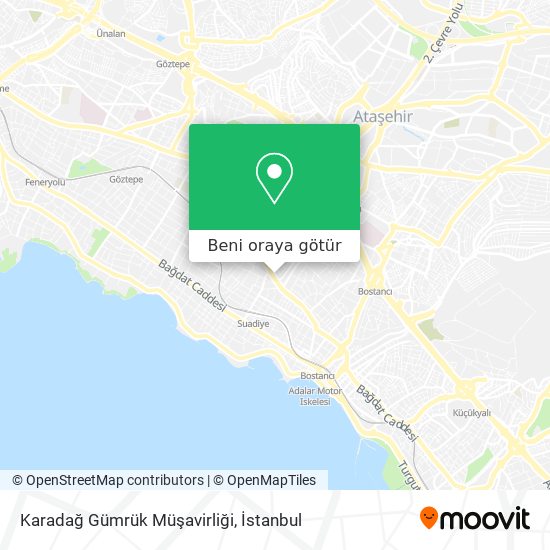 Karadağ Gümrük Müşavirliği harita