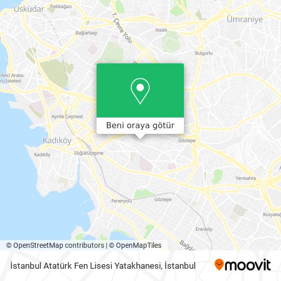 İstanbul Atatürk Fen Lisesi Yatakhanesi harita