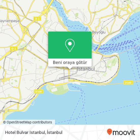 Hotel Bulvar Istanbul harita