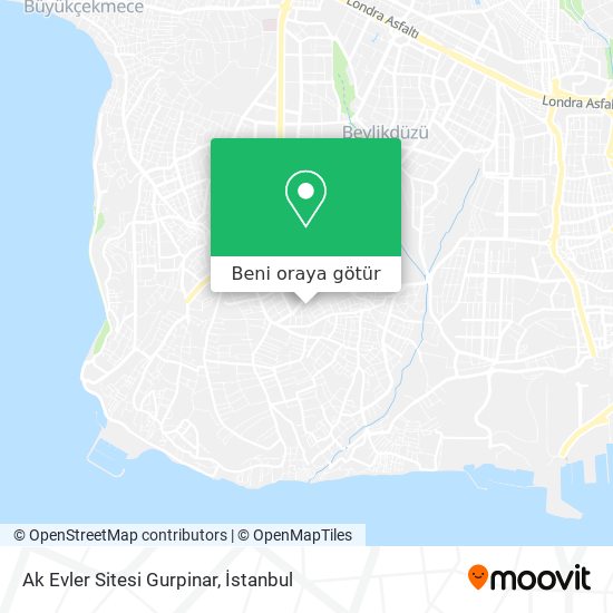 Ak Evler Sitesi Gurpinar harita