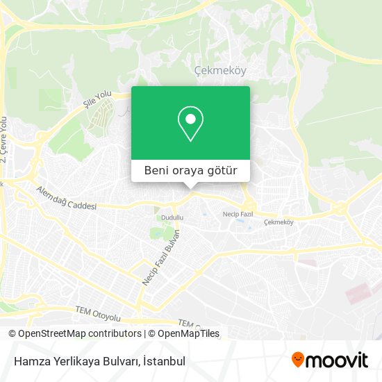 Hamza Yerlikaya Bulvarı harita