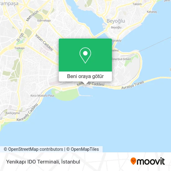 Yenikapı IDO Terminali harita