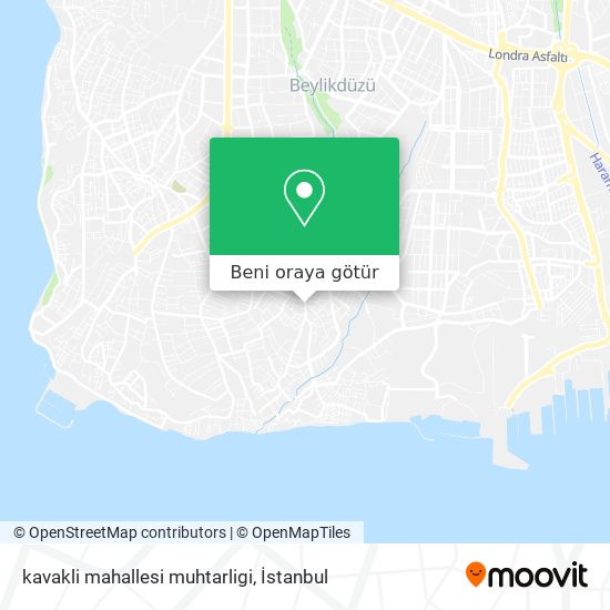 kavakli mahallesi muhtarligi harita