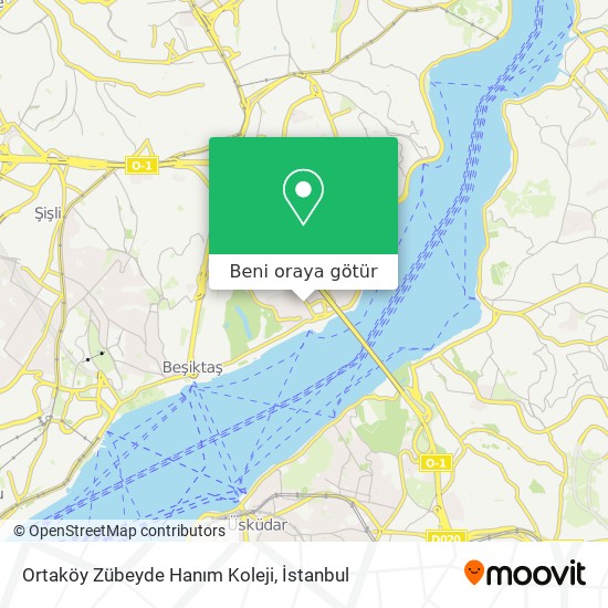 Ortaköy Zübeyde Hanım Koleji harita
