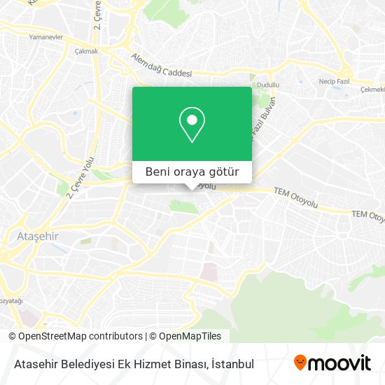 Atasehir Belediyesi Ek Hizmet Binası harita