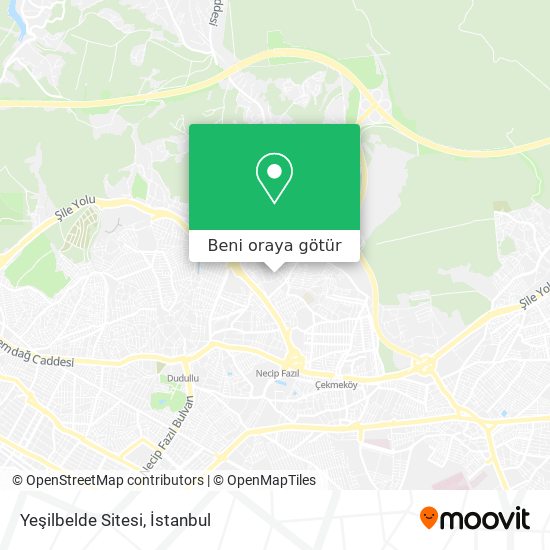 Yeşilbelde Sitesi harita