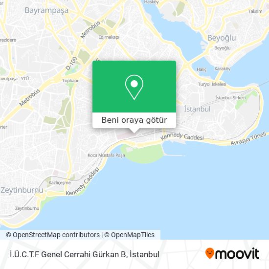 İ.Ü.C.T.F Genel Cerrahi Gürkan B harita