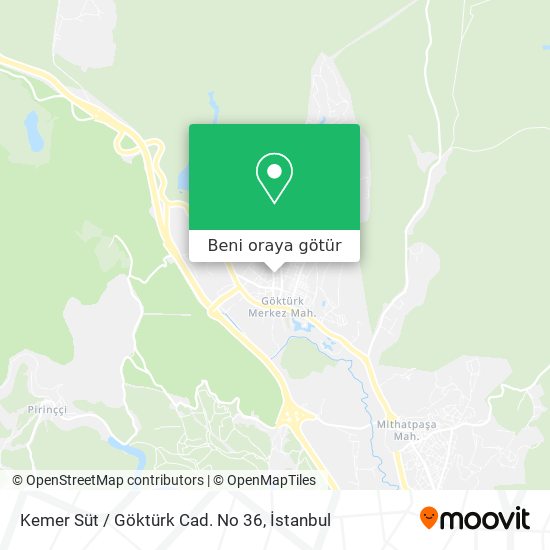 Kemer Süt / Göktürk Cad. No 36 harita