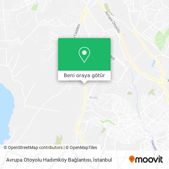 Avrupa Otoyolu Hadımköy Bağlantısı harita