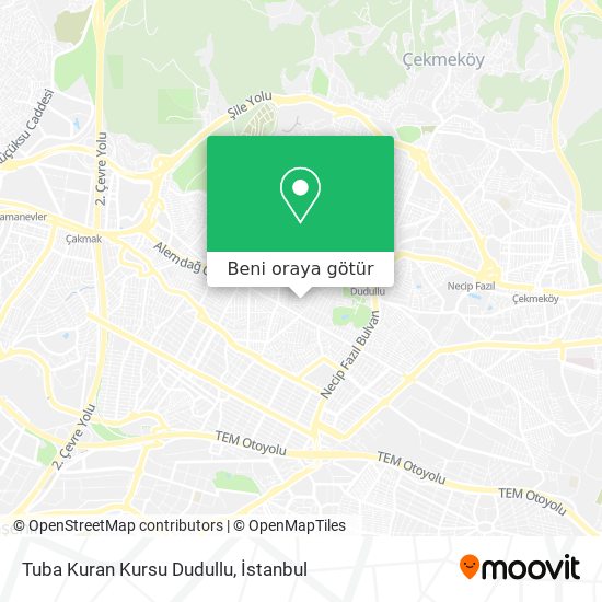 Tuba Kuran Kursu Dudullu harita