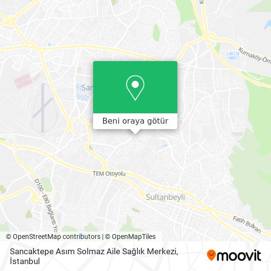 Sancaktepe Asım Solmaz Aile Sağlık Merkezi harita