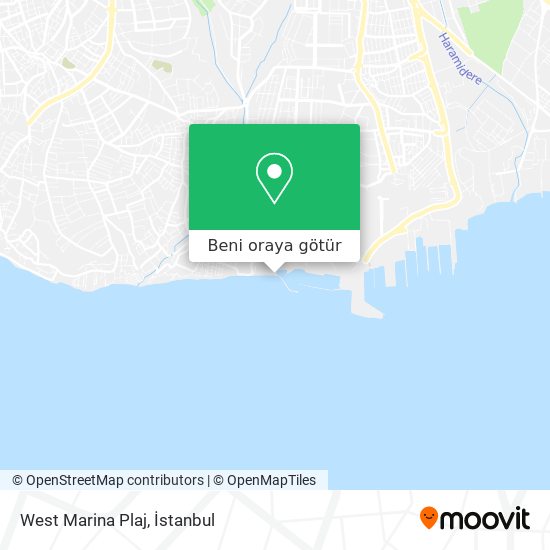 West Marina Plaj harita