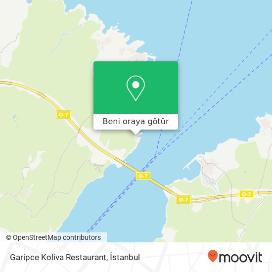 Garipce Koliva Restaurant harita