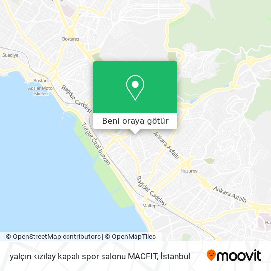 yalçın kızılay kapalı spor salonu MACFIT harita