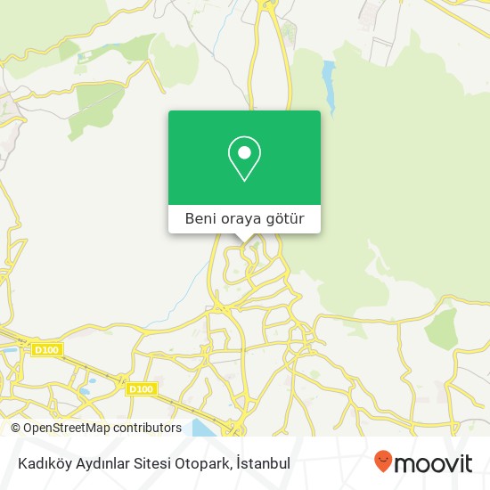 Kadıköy Aydınlar Sitesi Otopark harita
