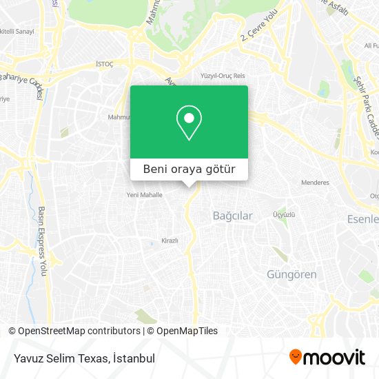 Yavuz Selim Texas harita