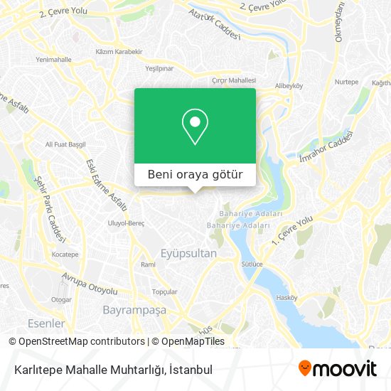 Karlıtepe Mahalle Muhtarlığı harita