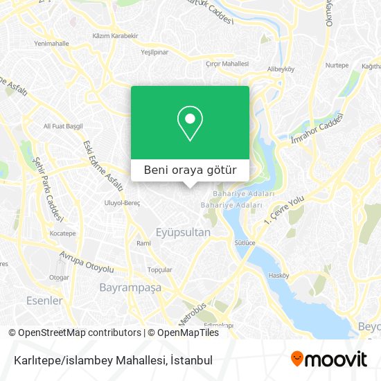 Karlıtepe/islambey Mahallesi harita