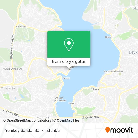Yeniköy Sandal Balık harita