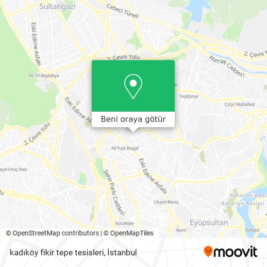 kadıköy fikir tepe tesisleri harita