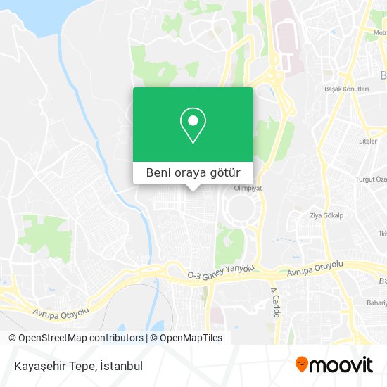 Kayaşehir Tepe harita