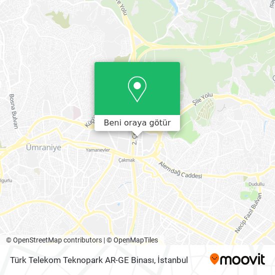 Türk Telekom Teknopark AR-GE Binası harita