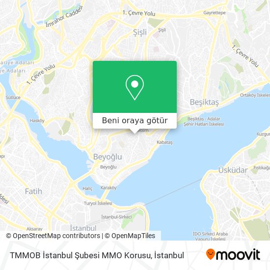 TMMOB İstanbul Şubesi MMO Korusu harita