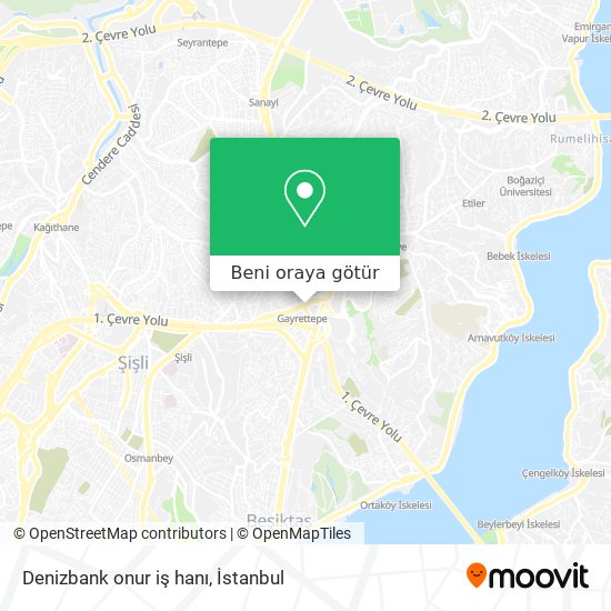 Denizbank onur iş hanı harita