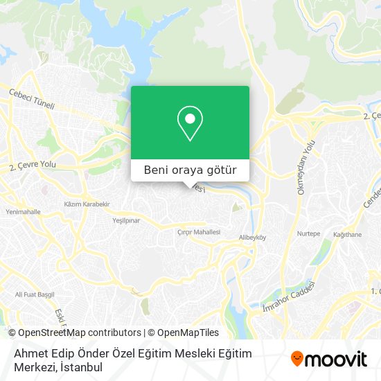 Ahmet Edip Önder Özel Eğitim Mesleki Eğitim Merkezi harita