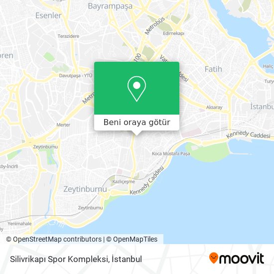 Silivrikapı Spor Kompleksi harita