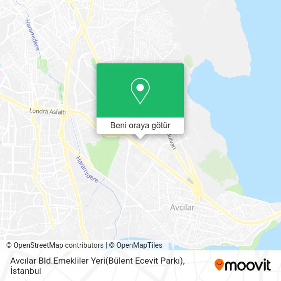 Avcılar Bld.Emekliler Yeri(Bülent Ecevit Parkı) harita