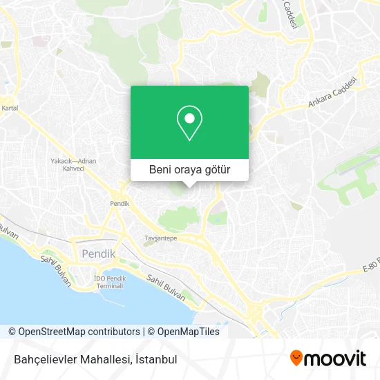 Bahçelievler Mahallesi harita