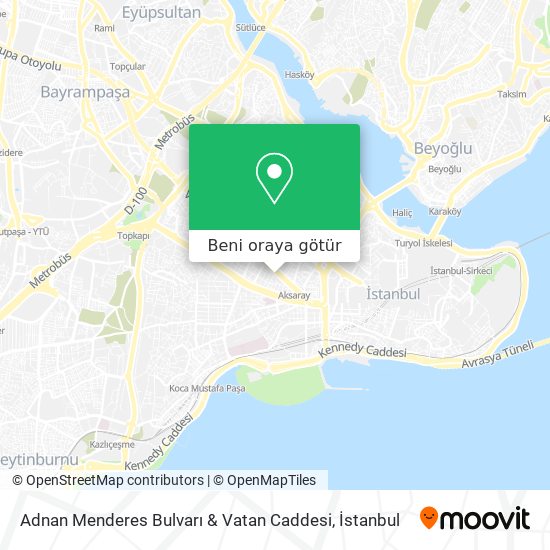 Adnan Menderes Bulvarı & Vatan Caddesi harita