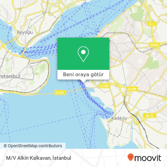M/V Alkin Kalkavan harita