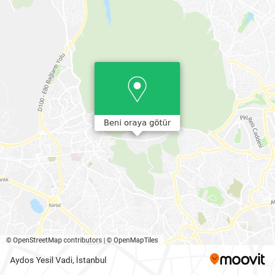 Aydos Yesil Vadi harita