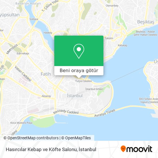 Hasırcılar Kebap ve Köfte Salonu harita