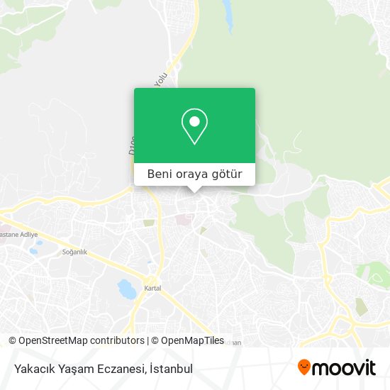 Yakacık Yaşam Eczanesi harita