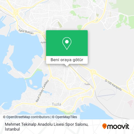 Mehmet Tekinalp Anadolu Lisesi Spor Salonu harita