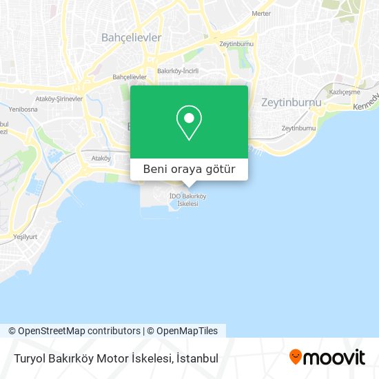 Turyol Bakırköy Motor İskelesi harita