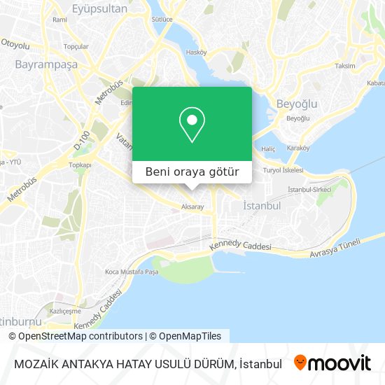 MOZAİK ANTAKYA HATAY USULÜ DÜRÜM harita