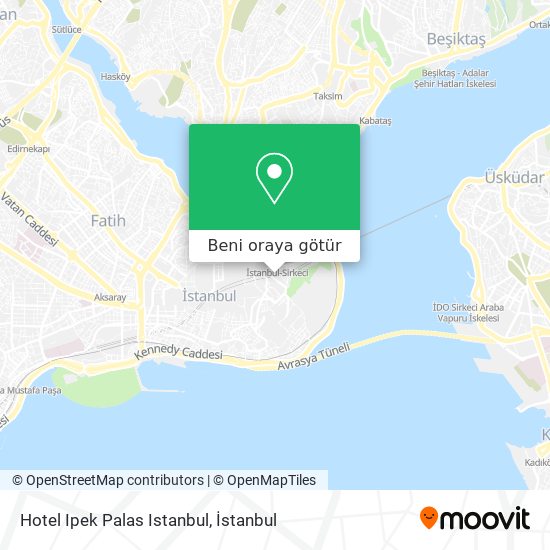 Hotel Ipek Palas Istanbul harita