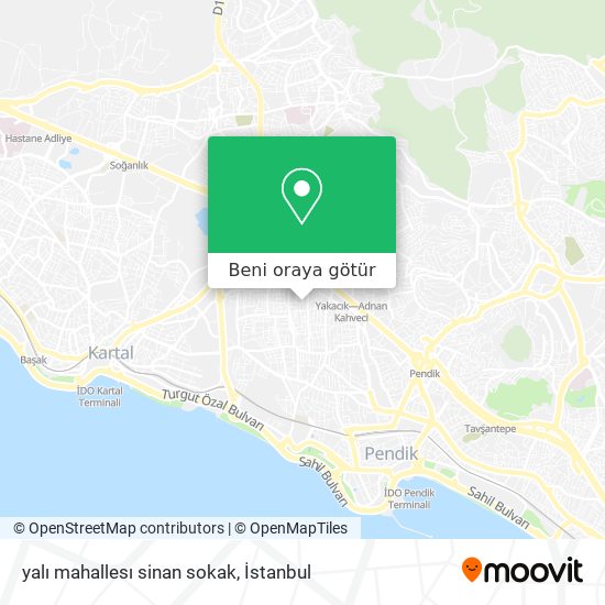 yalı mahallesı sinan sokak harita