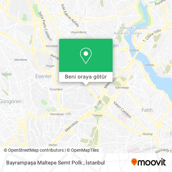 Bayrampaşa Maltepe Semt Polk. harita